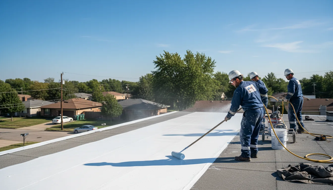Commercial roof coating in Huxley, IA near me